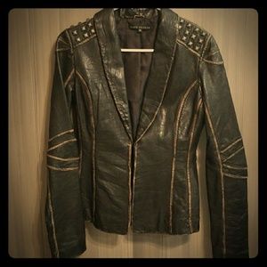 Affliction Leather Blazer